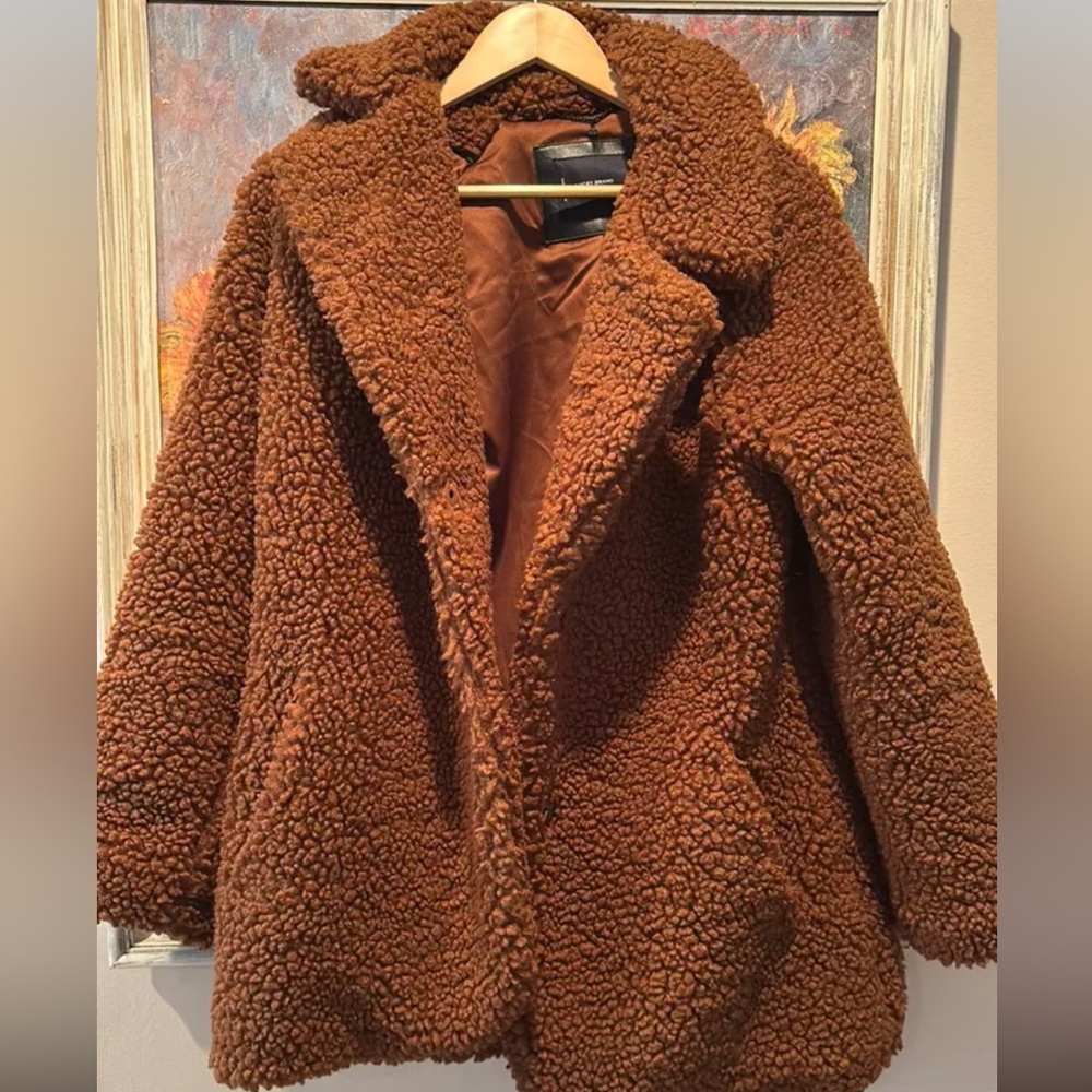 Lucky Brand Warm Brown Teddy Jacket